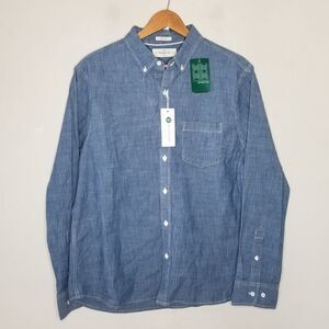 Hawker Rye chambrey regular stretch short men's button down dress shirt